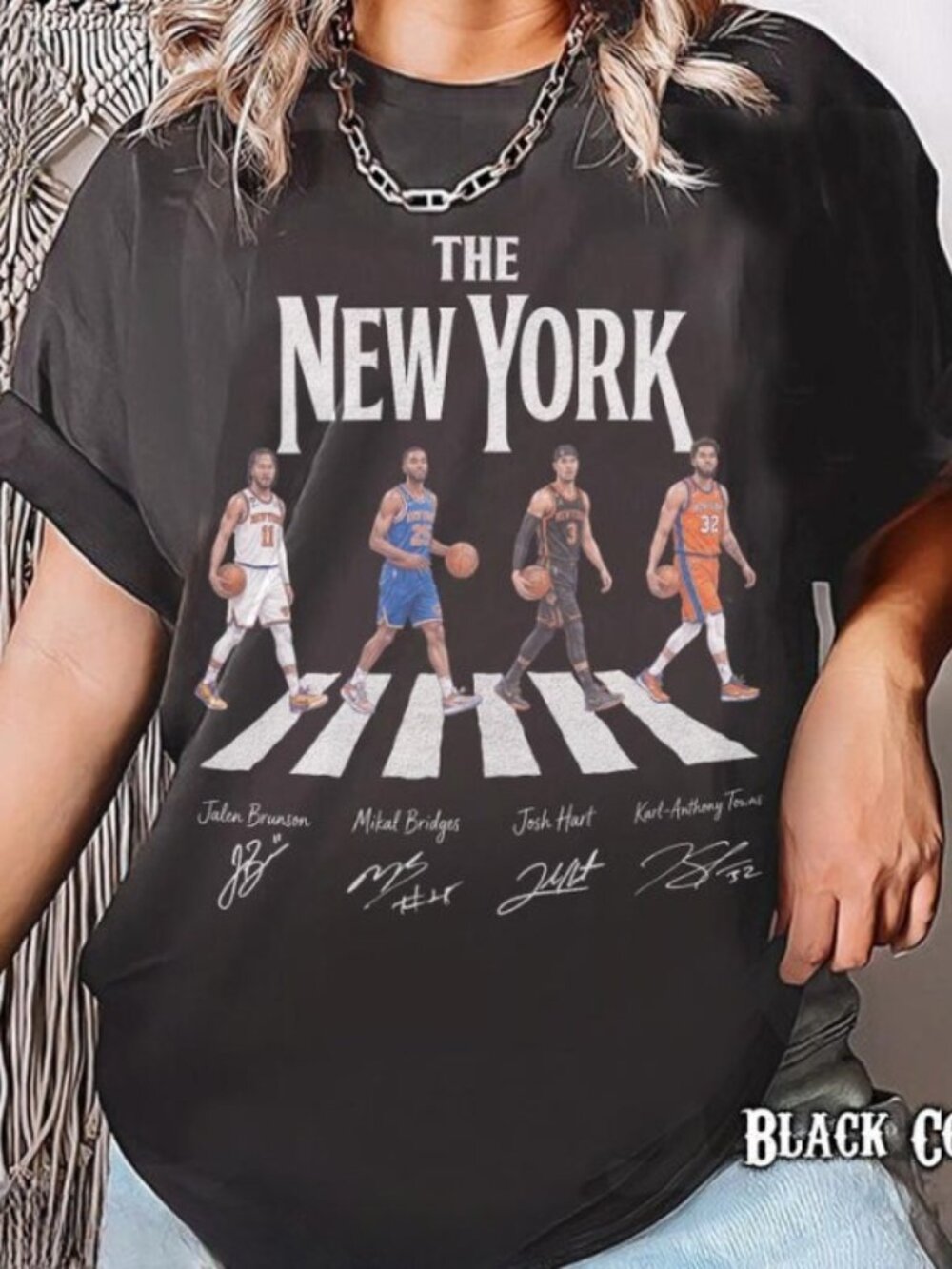 New York Basketball Shirt, Jalen Brunson Karl-Anthony Towns Tee